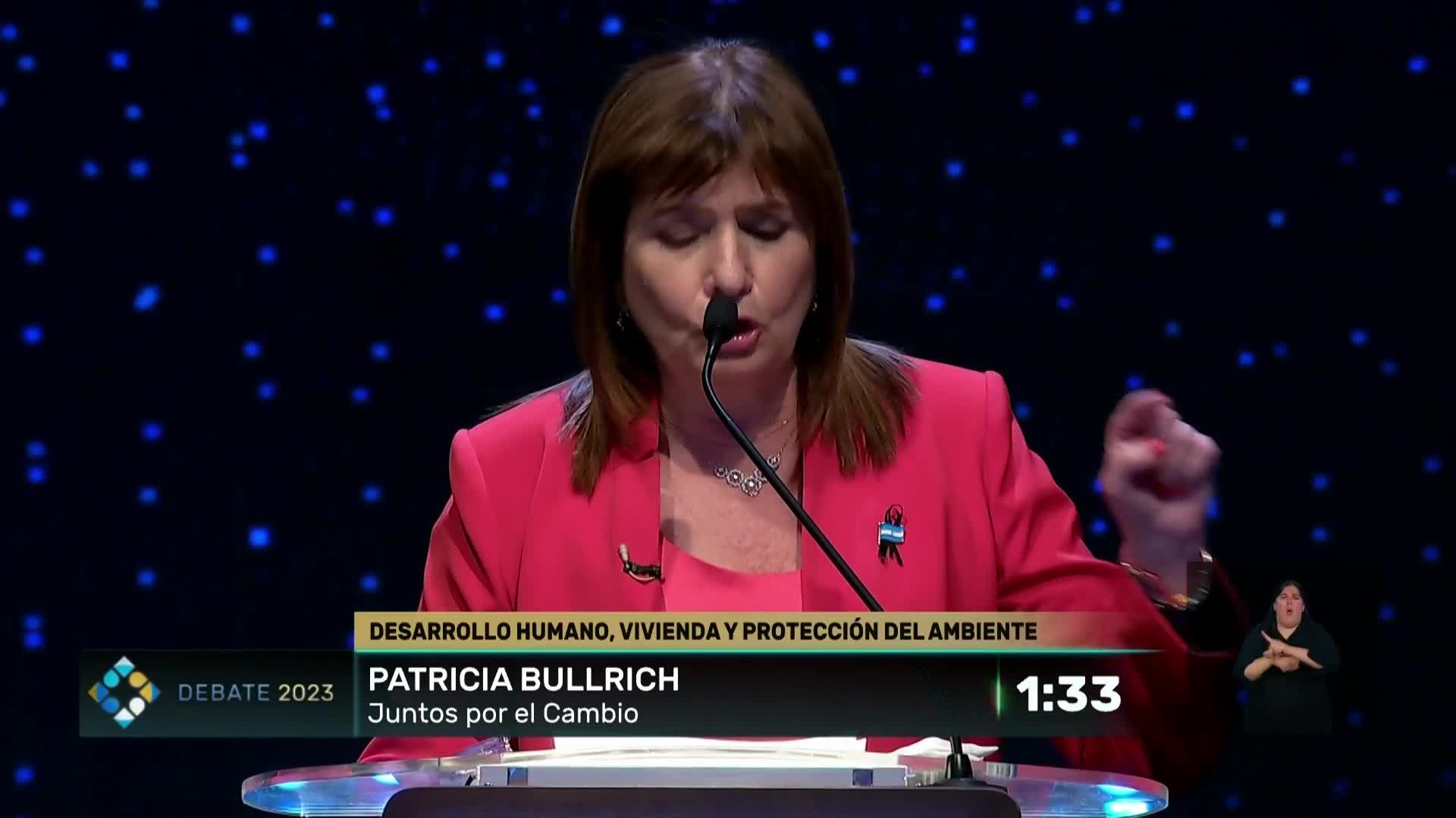 Bullrich, muy dura contra Milei y Massa