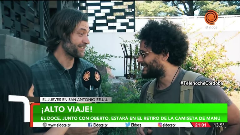 "Alto Viaje": Oberto y Raly Barrionuevo hablaron antes de partir