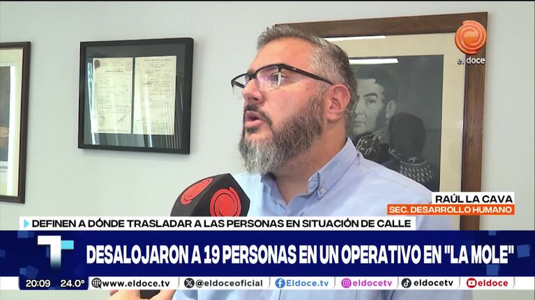 Desalojaron a 19 personas en un operativo en "La Mole"