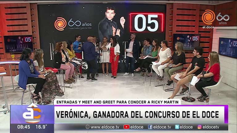 La ganadora que conocerá a Ricky Martin en Córdoba