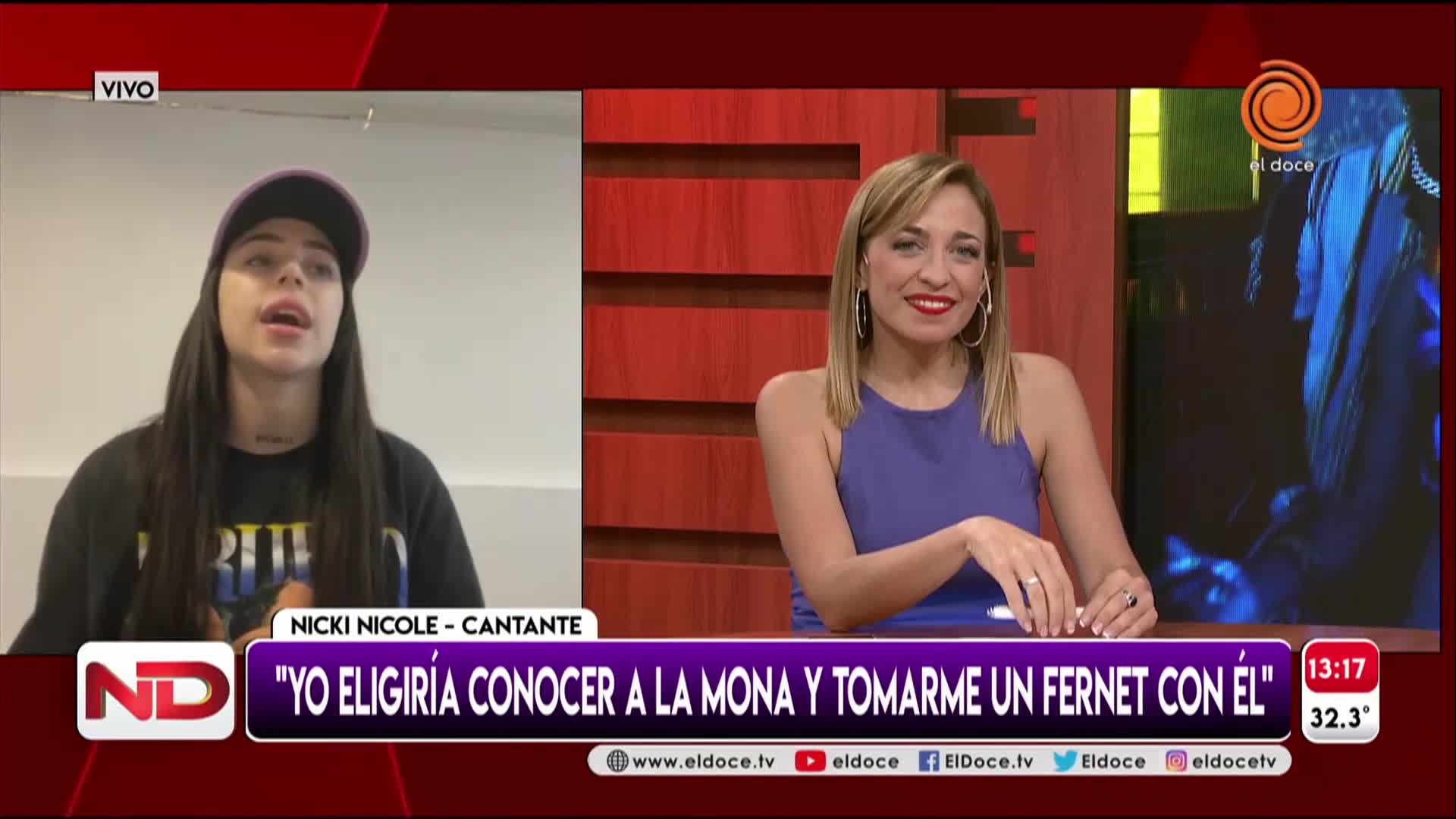 Nicki Nicole elogió a La Mona, Ulises y a El Potro