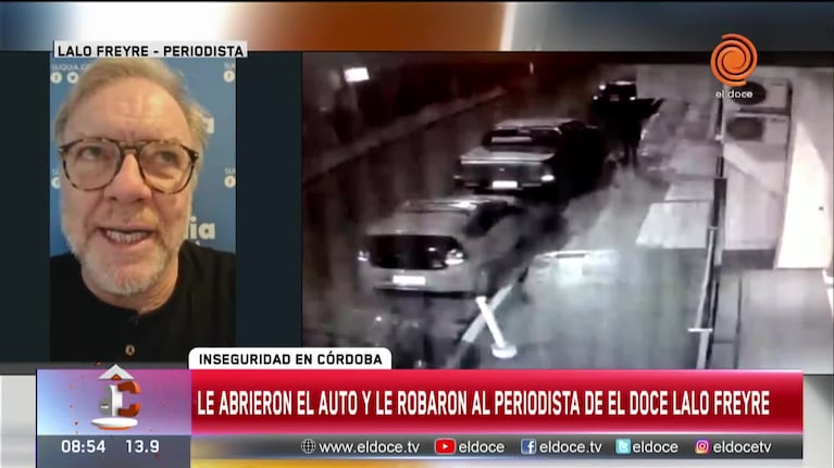 El video del robo al periodista de El Doce, Lalo Freyre