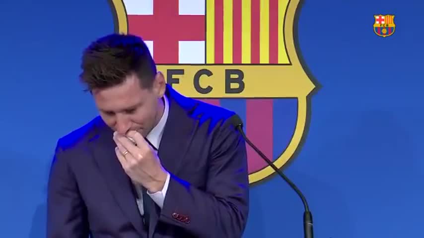 Messi dejó Barcelona y no contuvo las lágrimas 