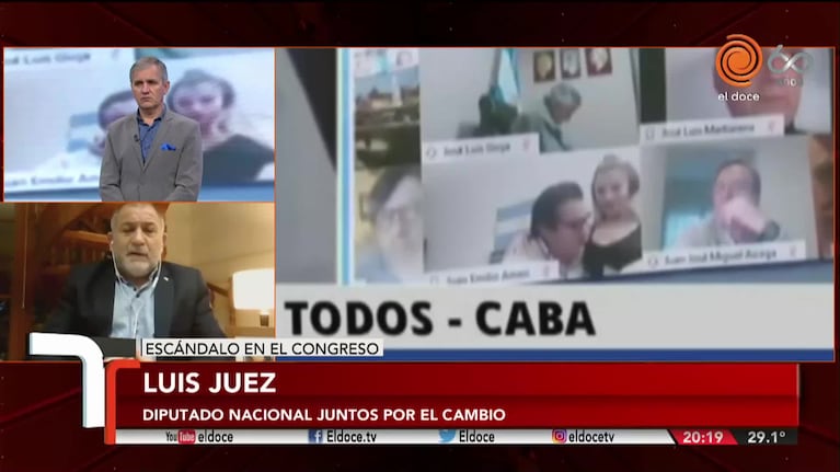 Luis Juez repudió el acto erótico del diputado Ameri en plena sesión