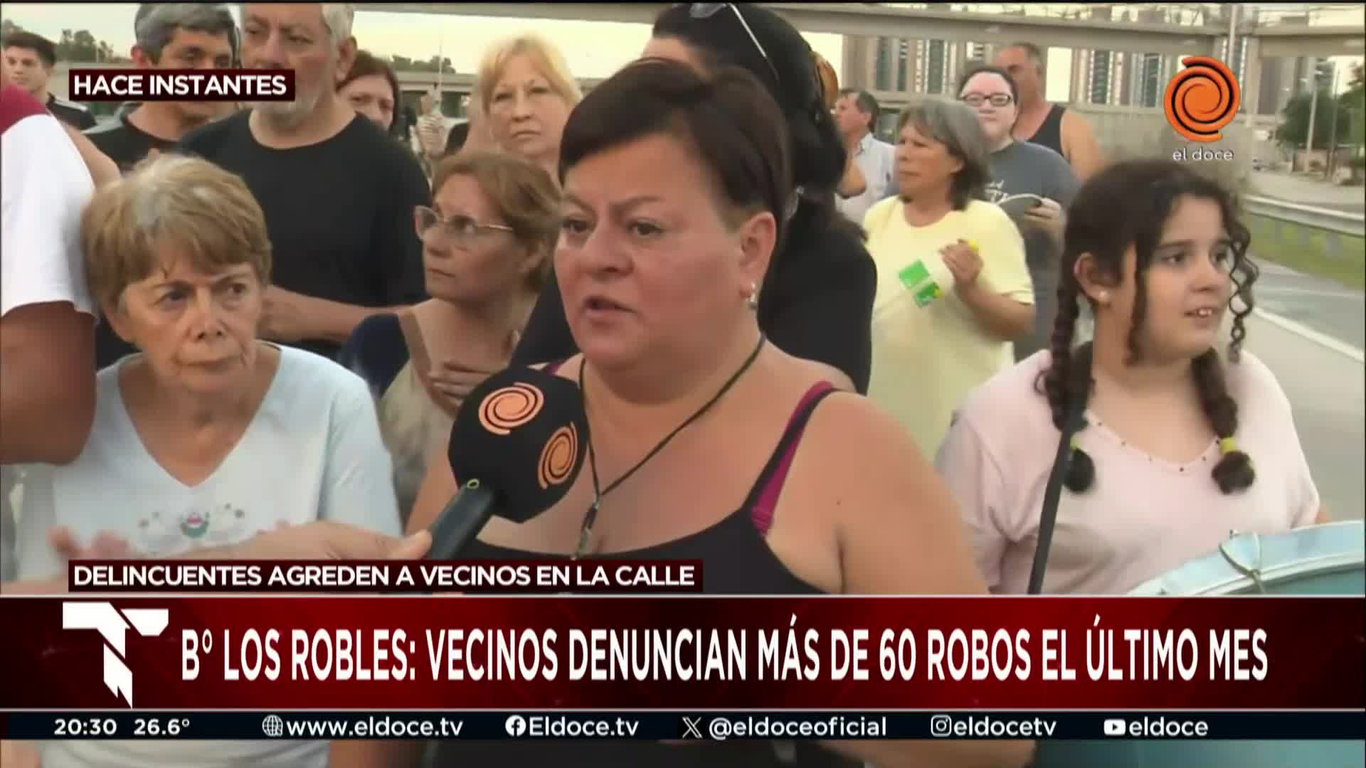 Protestan por 60 robos en el último mes en barrio Los Robles