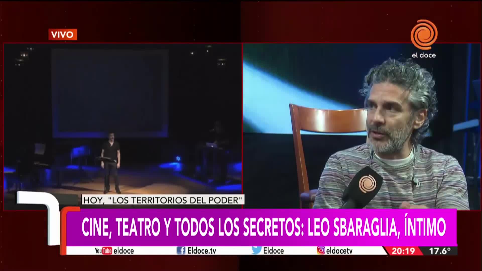 Leo Sbaraglia íntimo: "Fue muy importante trabajar con Almodóvar"