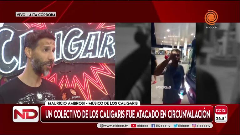 Atacaron a piedrazos un colectivo de Los Caligaris