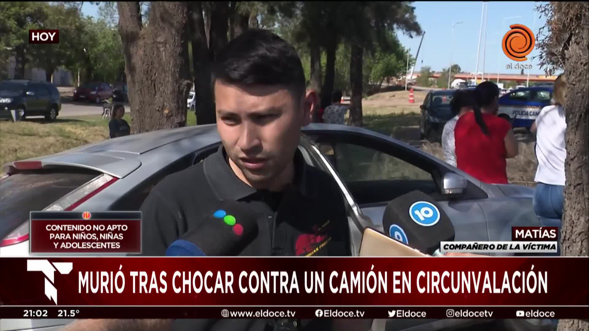 Choque y muerte en Circunvalación: el lamento de un compañero de la víctima