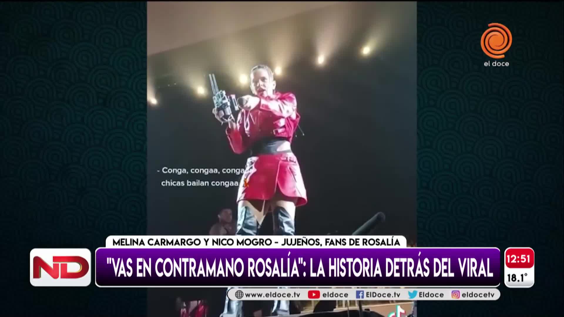 La historia de los creadores del cartel viral en el recital de Rosalía