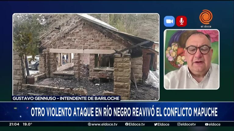 Ataque mapuche: el intendente de Bariloche responsabilizó al Gobierno