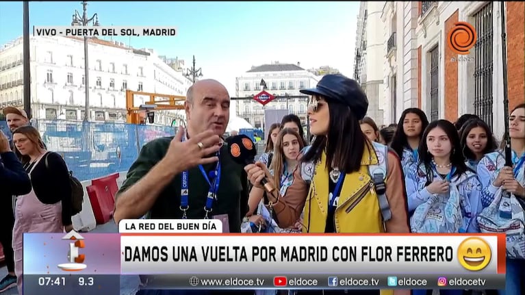 El Doce en Europa: Flor Ferrero llegó a Madrid