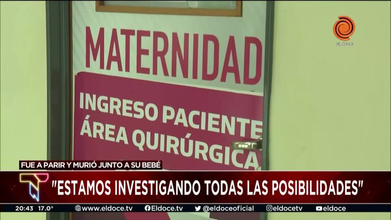El hospital Pasteur abrió una investigación por las muerte de la embarazada y su hijo