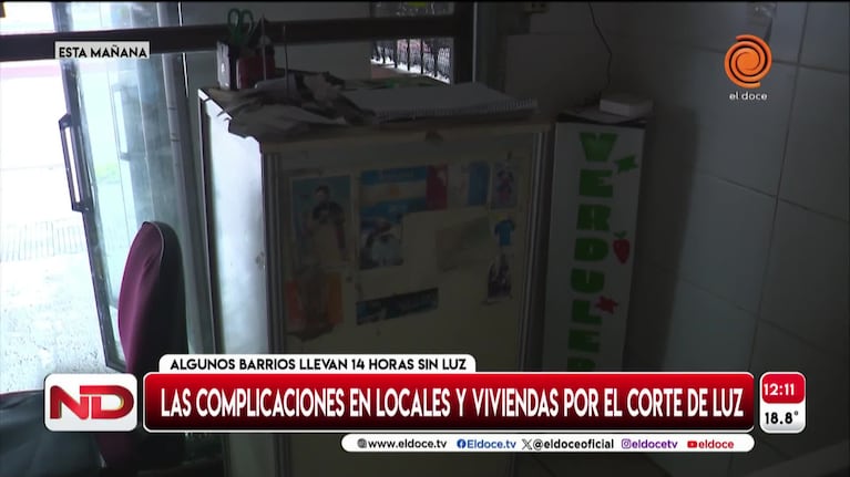 Comerciantes relataron el drama que viven tras 14 horas sin luz