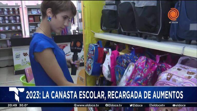 Subas en la canasta escolar a poco del comienzo del ciclo lectivo