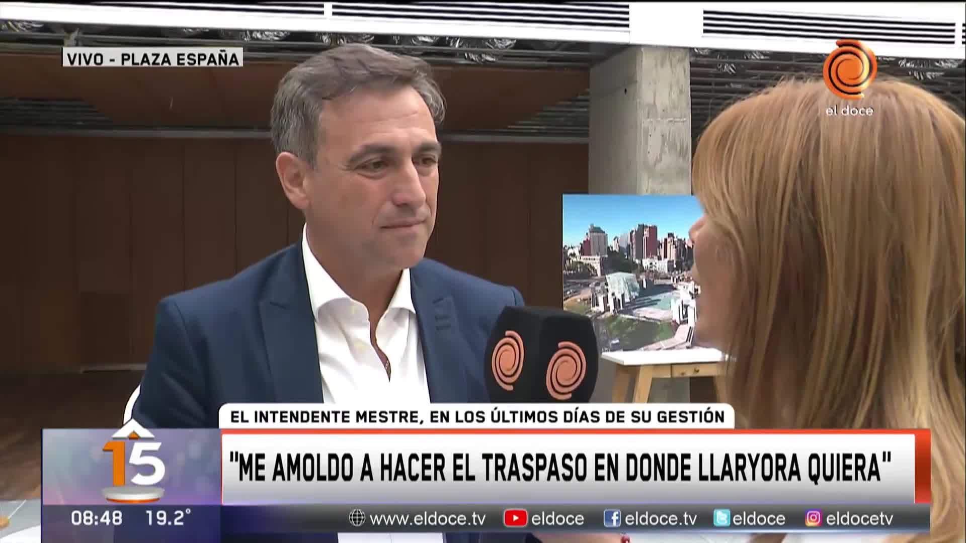 Mestre y el traspaso: "Me amoldo a hacerlo en donde Llaryora quiera"