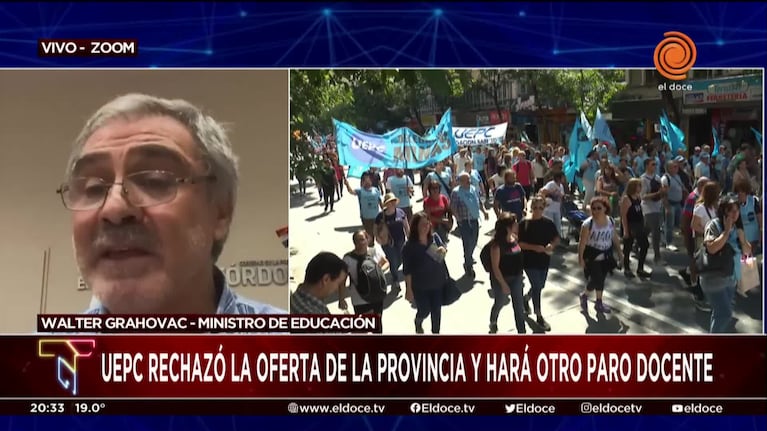 Grahovac admitió que "será difícil encontrar una solución" con los docentes