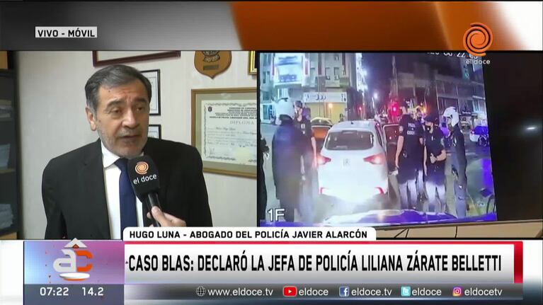 Para el abogado de Alarcón, la declaración de la jefa de policía fue “excelente”