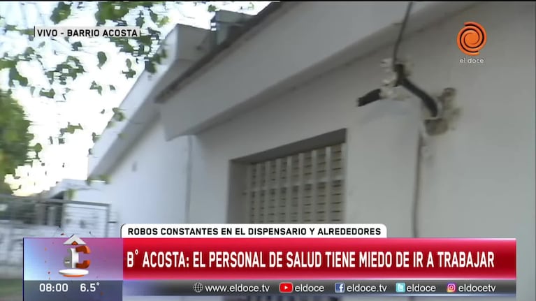 El dispensario de los robos: viven rodeados por los ladrones