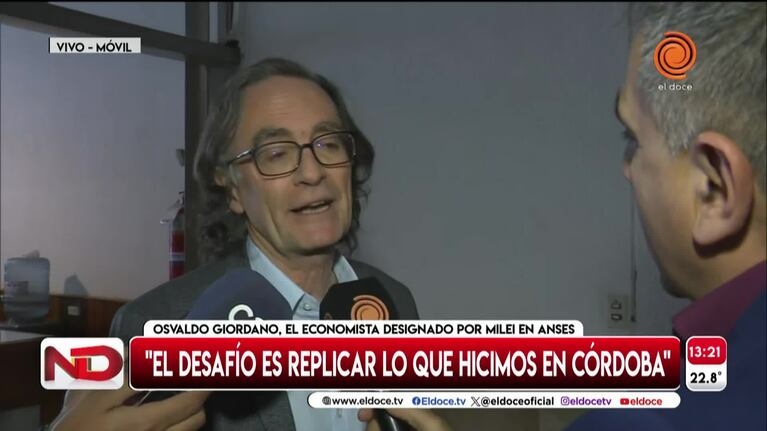 Giordano reveló cómo se siente tras su designación en Anses