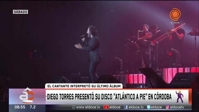 Diego Torres se reencontró con su público cordobés