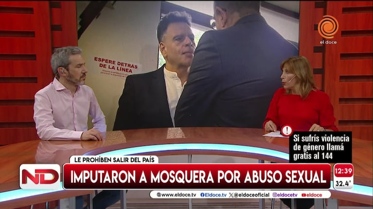 Aseguran que Mosquera no teme ser detenido tras la imputación por abuso sexual