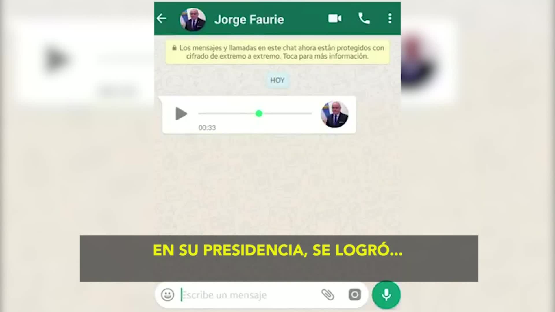 El llanto de Jorge Faurie