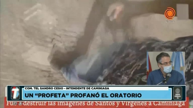 Bronca en Caminiaga por la destrucción del oratorio