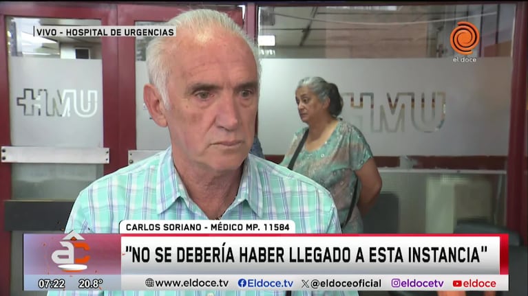 Le quitarán el soporte vital al paciente internado en el Hospital de Urgencias