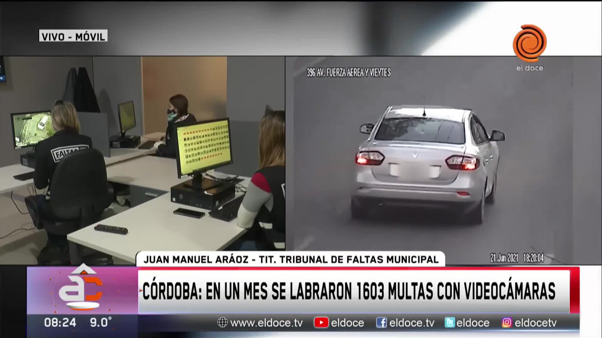 En abril se hicieron más de 1600 multas con video