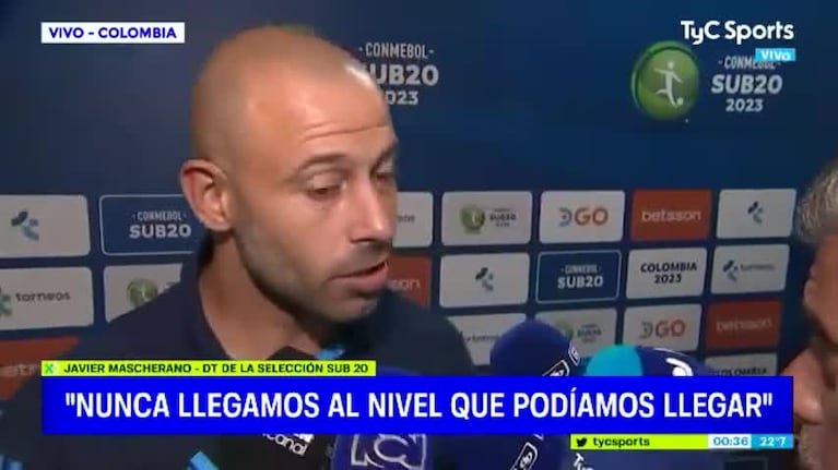 El mensaje de Mascherano por la eliminación del Sub 20