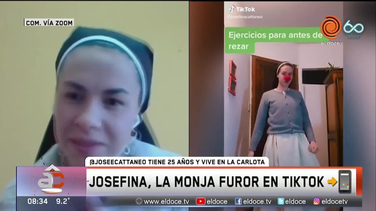 Josefina, la monja furor en Tik Tok