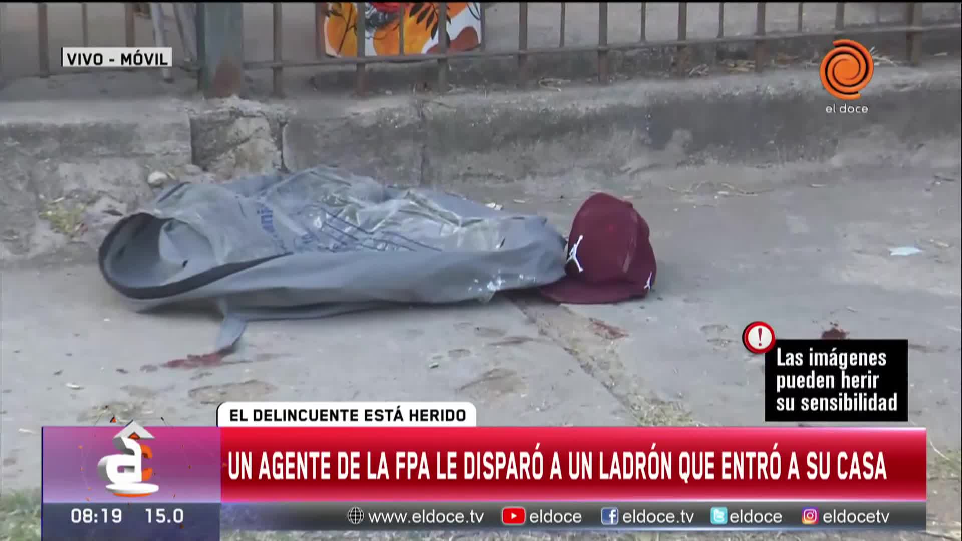 Robó a un agente de la FPA que le disparó y lo hirió