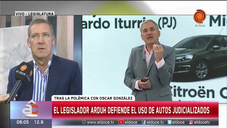 El Legislador Arduh explicó el uso que le da al auto que le asignó la Justicia