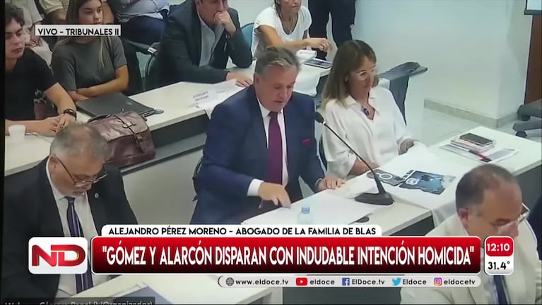 Pérez Moreno en el juicio por Blas: "Nadie puede negar lo que está filmado"