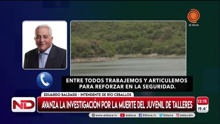 Muerte en el dique La Quebrada: el intendente de Río Ceballos reclamó apoyo a la Provincia