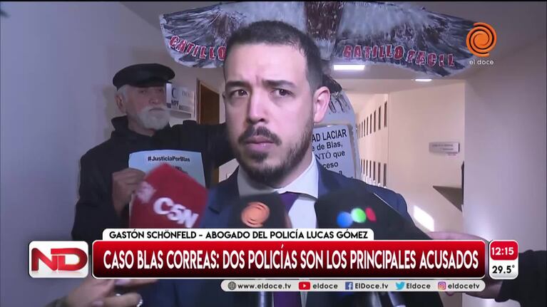 Caso Blas: el abogado de uno de los policías confirmó que disparó