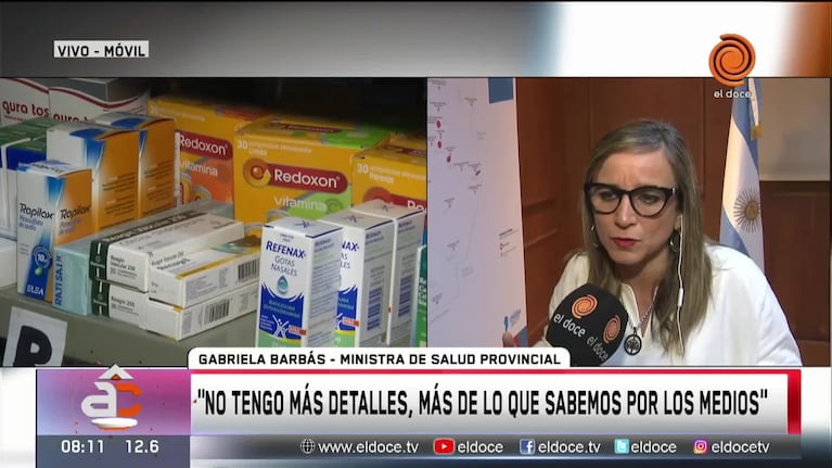 La ministra Barbás se expresó sobre las denuncias contra Salud