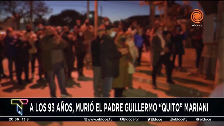 Sentido adiós al cura Guillermo “Quito” Mariani