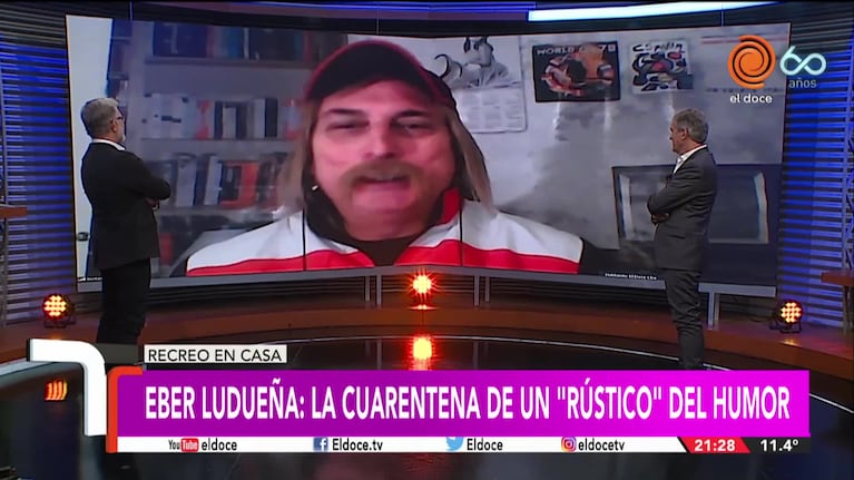 Eber Ludueña: la cuarentena de un "rústico" del humor