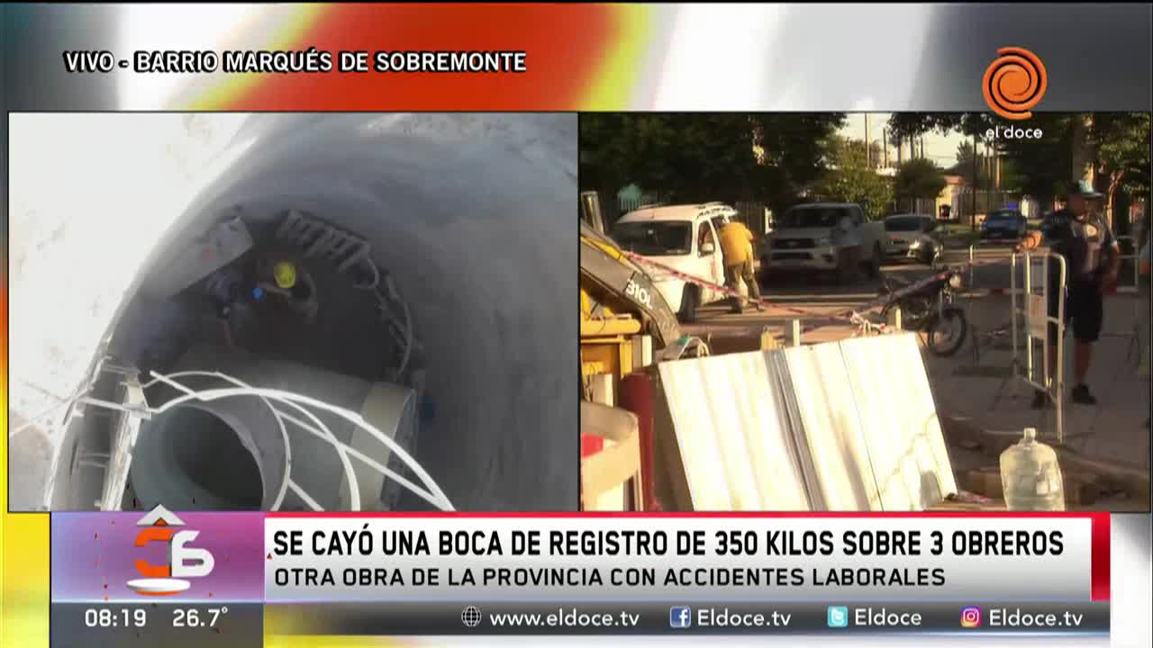 Accidente en una obra de cloacas