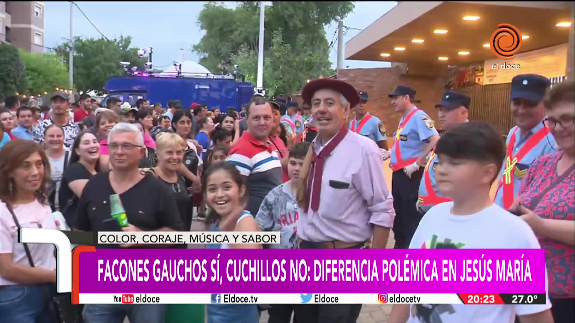 Festival de Jesús María: facones sí, cuchillos no