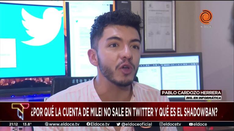 Explicaron por qué no aparece Milei en Twitter