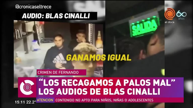 Los nuevos audios de Blas Cinalli