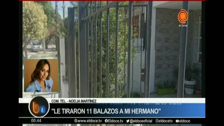 La Gata Noelia dijo que su hermano reconoció al ladrón que le disparó