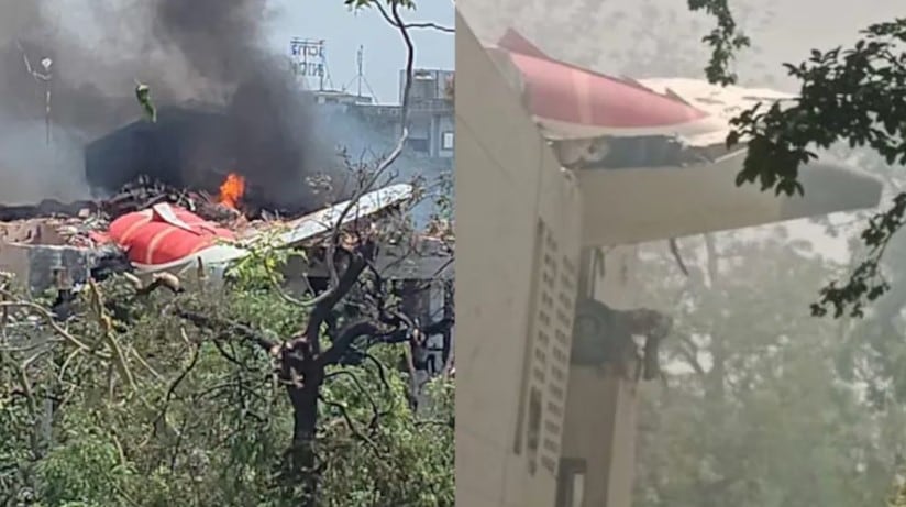Así fue la trágica caída del avión en India
