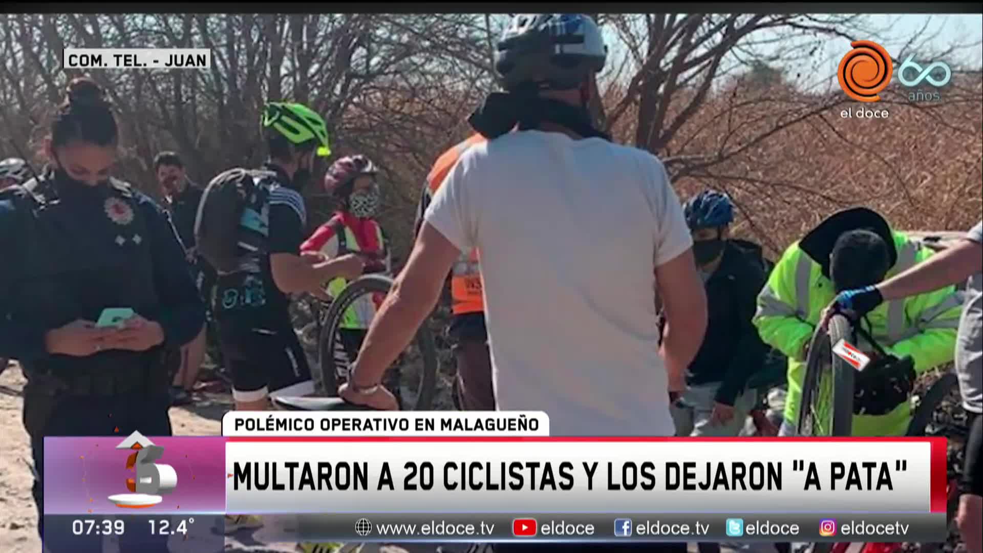 Malagueño: la indignación de los ciclistas tras las multas