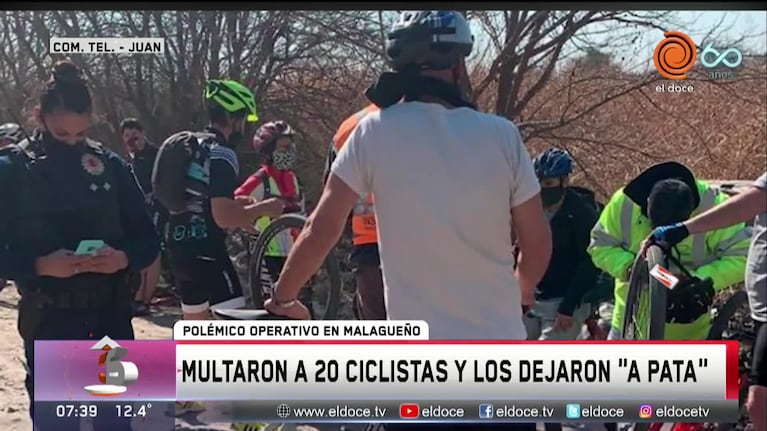 Malagueño: la indignación de los ciclistas tras las multas