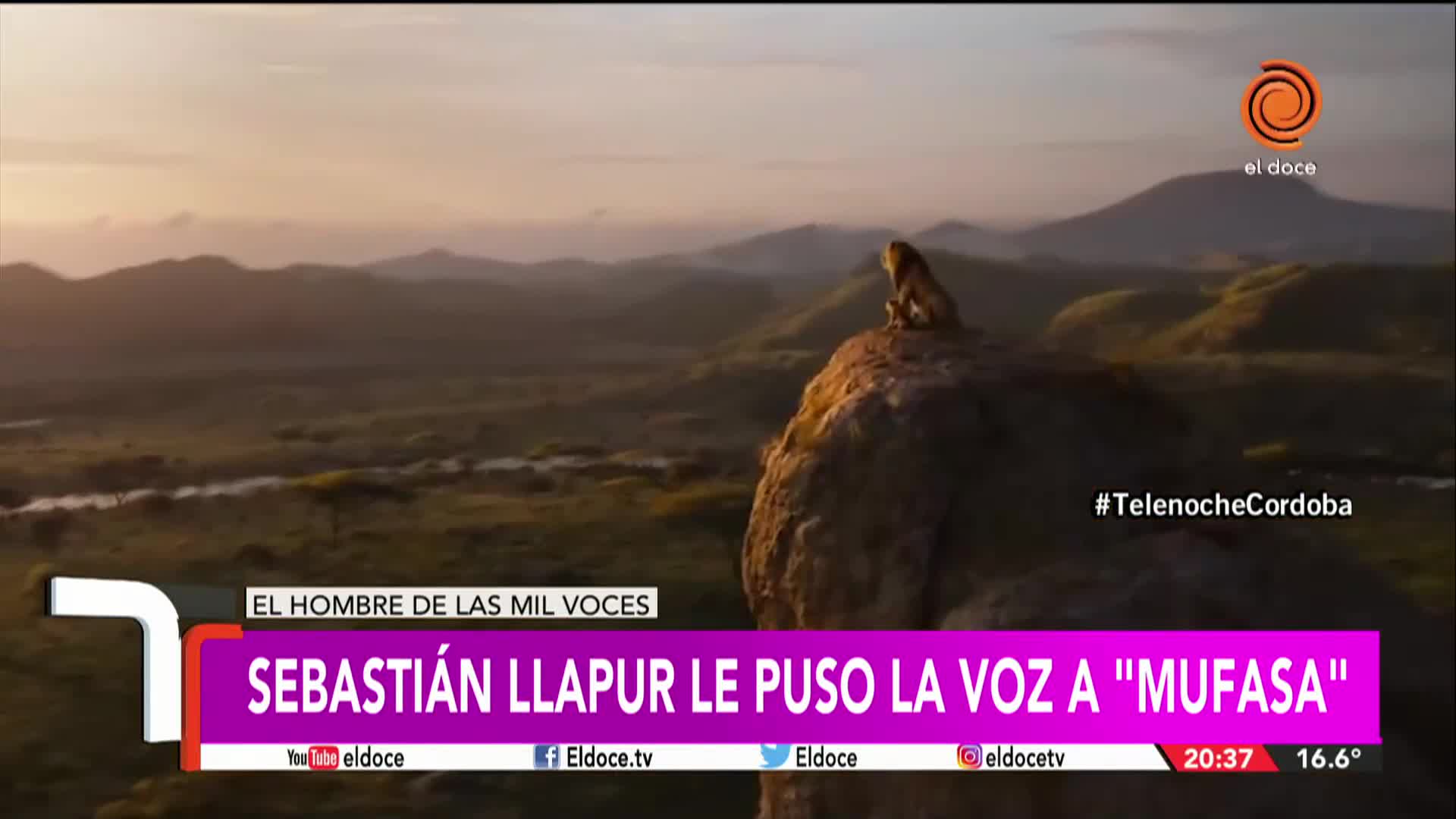 Sebastián Llapur, el doblajista que le puso la voz a Mufasa en El Rey León