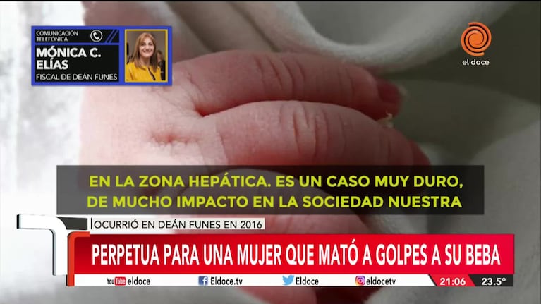 Mató a golpes a su beba: habló la fiscal de Deán Funes