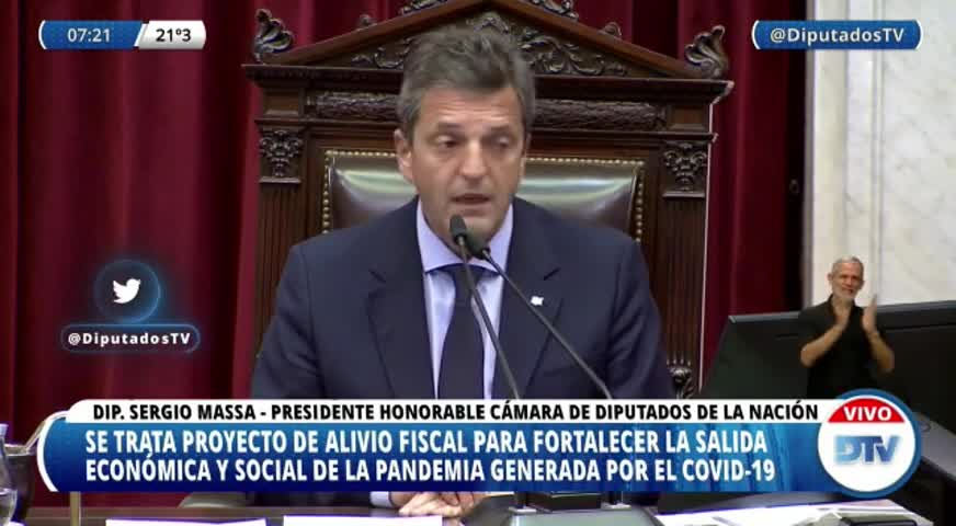 Diputados le dio media sanción a la Ley de Alivio Fiscal